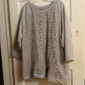 Catherine's plus size lace sweater